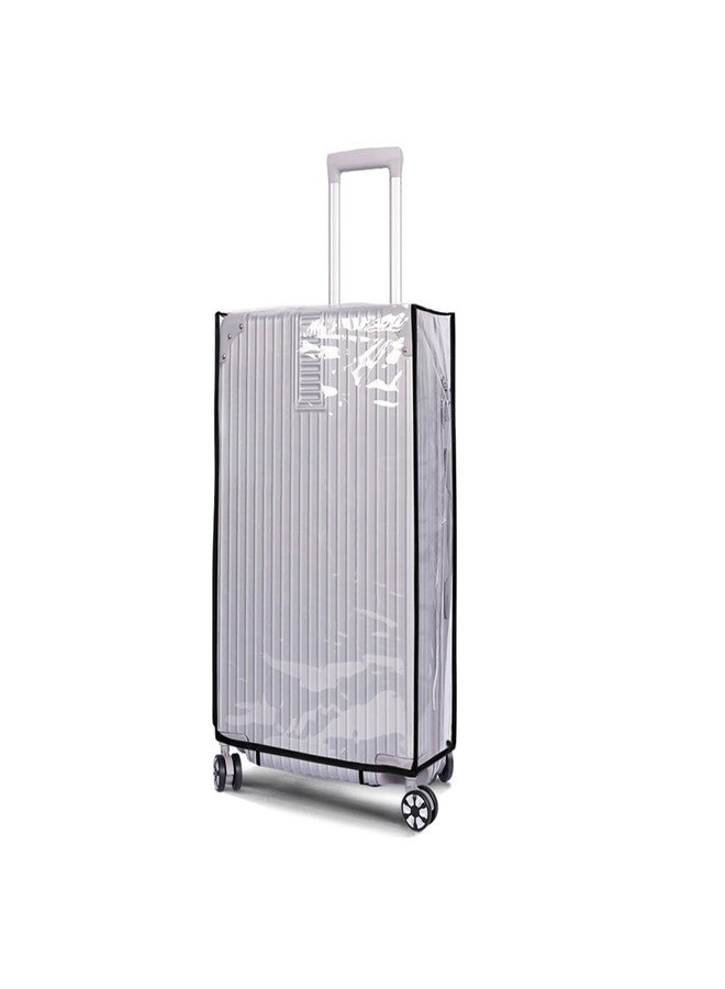 ZMD Clear PVC Suitcase Cover Protectors, 28 Inch Waterproof Transparent Luggage Cover Travel Suitcase Wrap Luggage Sleeves for Wheeled Suitcase - Image 1